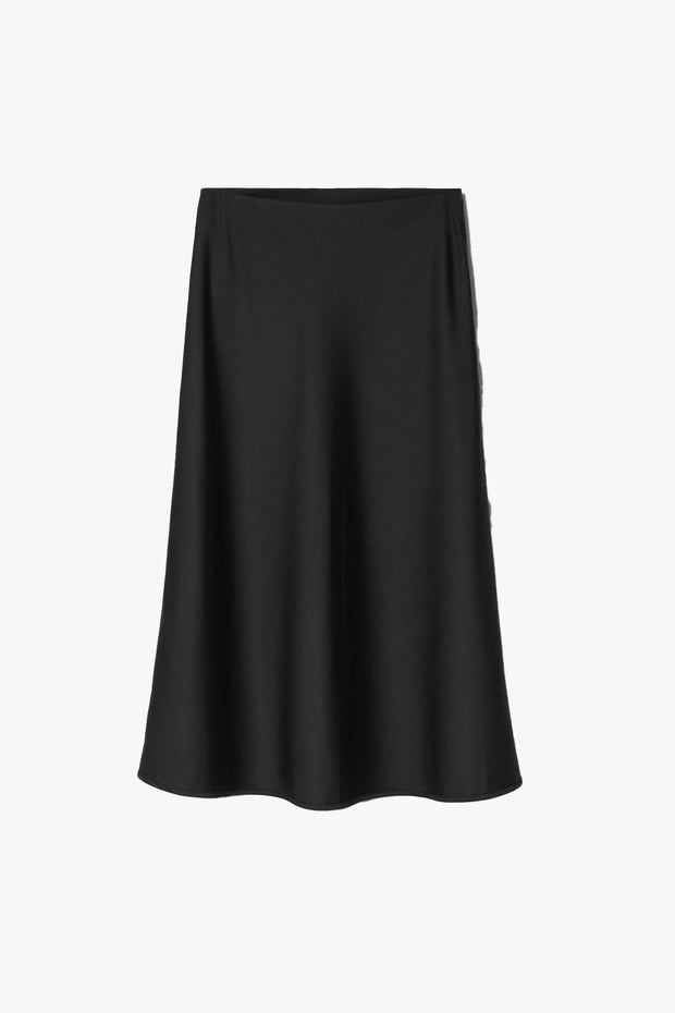 Tailored Bias Cut Midi Skirt