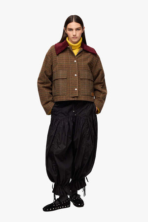 Heavy Check Twill Short Barn Jacket
