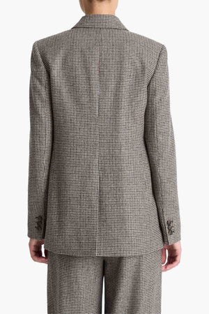 Houndstooth Double Breasted Blazer