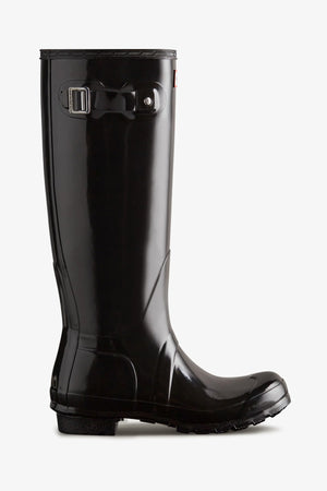Womens Original Tall Gloss Boot in Black