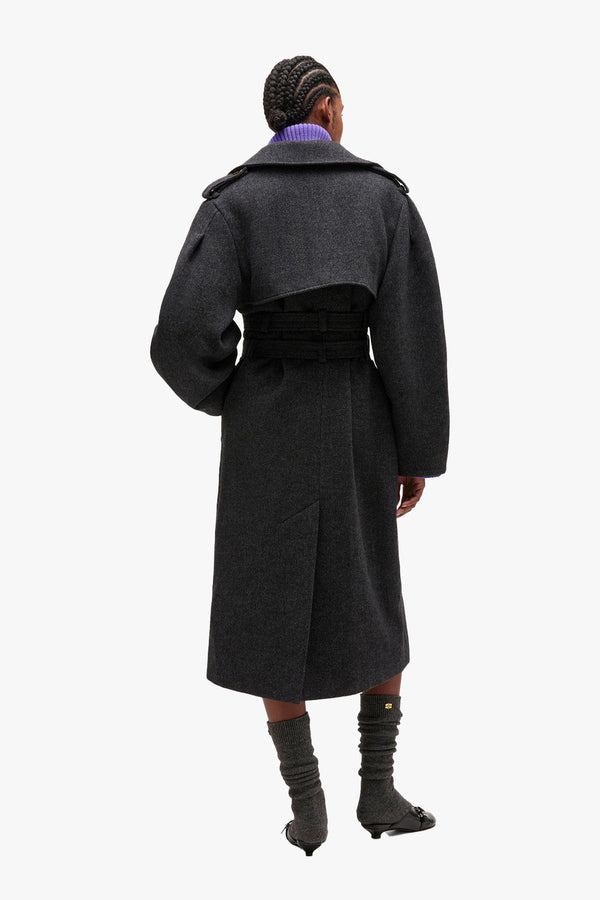 Peacoat Wool Trench