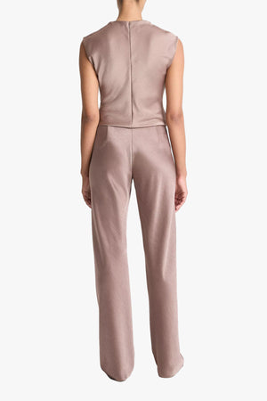 High Waist Fluid Satin