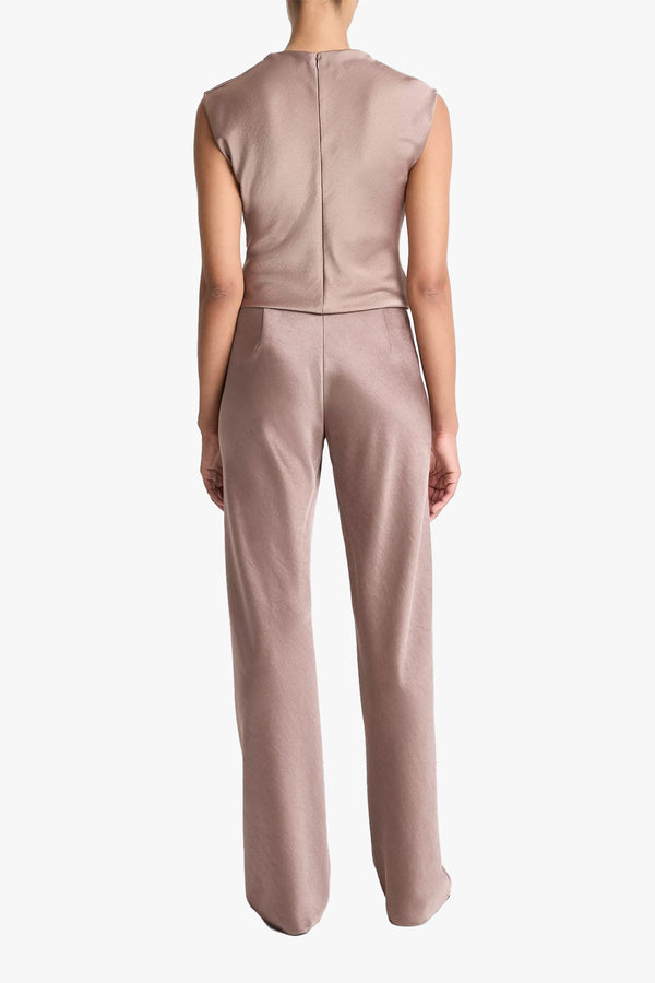 High Waist Fluid Satin