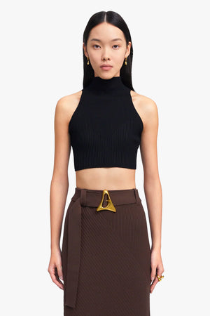 ZERO401 Ribbed Sleeveless Crop Top