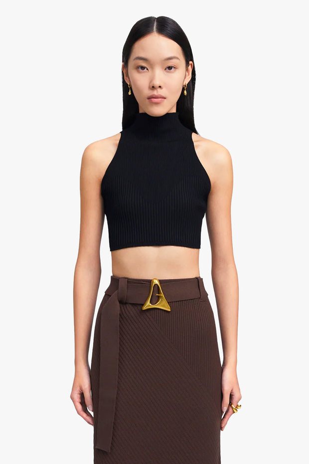 ZERO401 Ribbed Sleeveless Crop Top