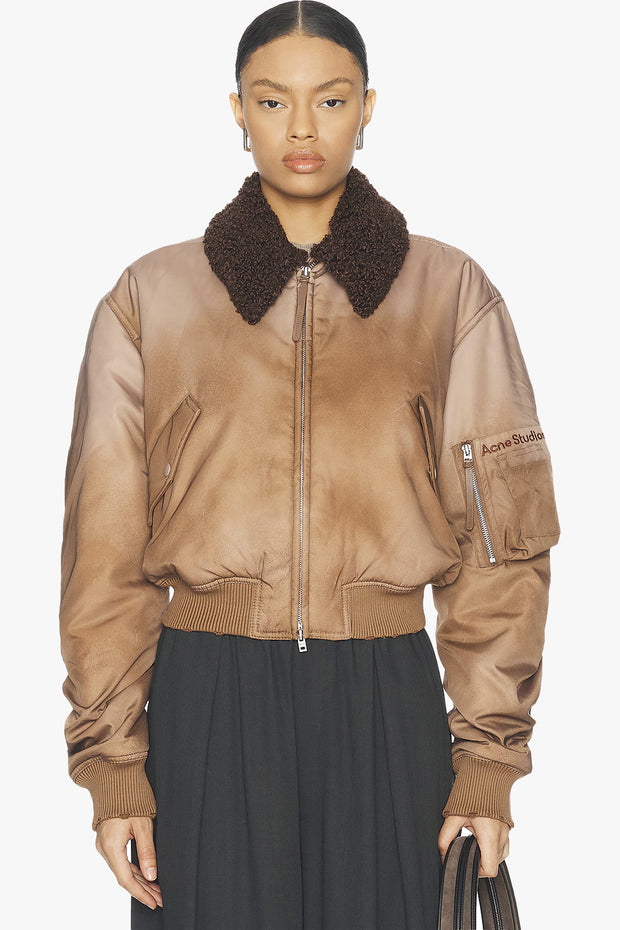 Bomber Jacket Furry Collar