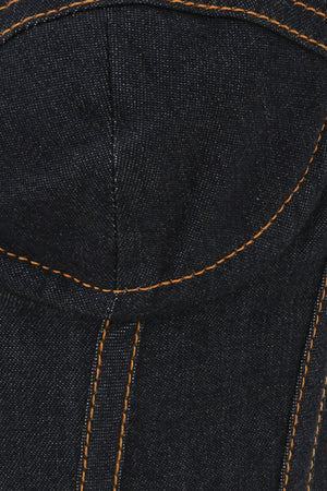 Crush Denim Corset Top
