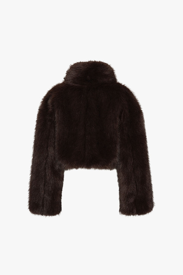 Faux Fur Cropped Jacket