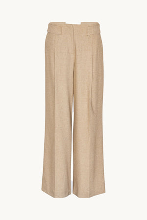 Wide Pants With Eyelet Belt