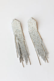 Strass Silver Earrings