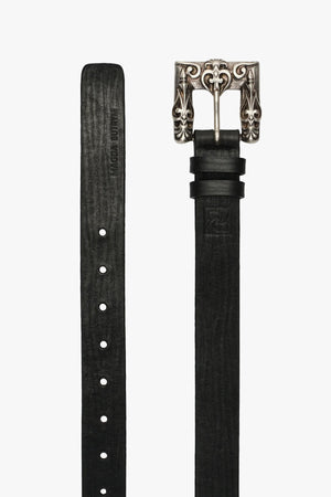 Belt 01 Silver Square Buckle