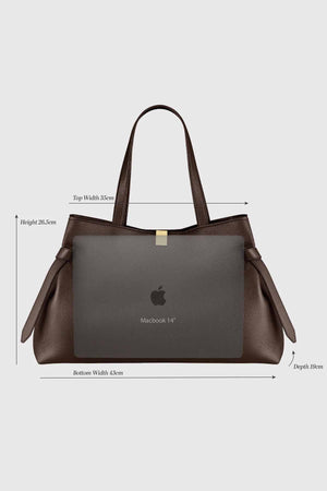 Gyoza Tote Pebble Grain Leather