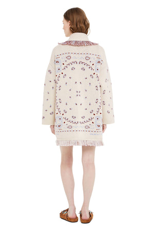 Cardigan Jacquard Bandana