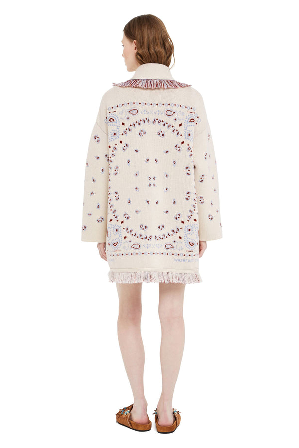 Cardigan Jacquard Bandana