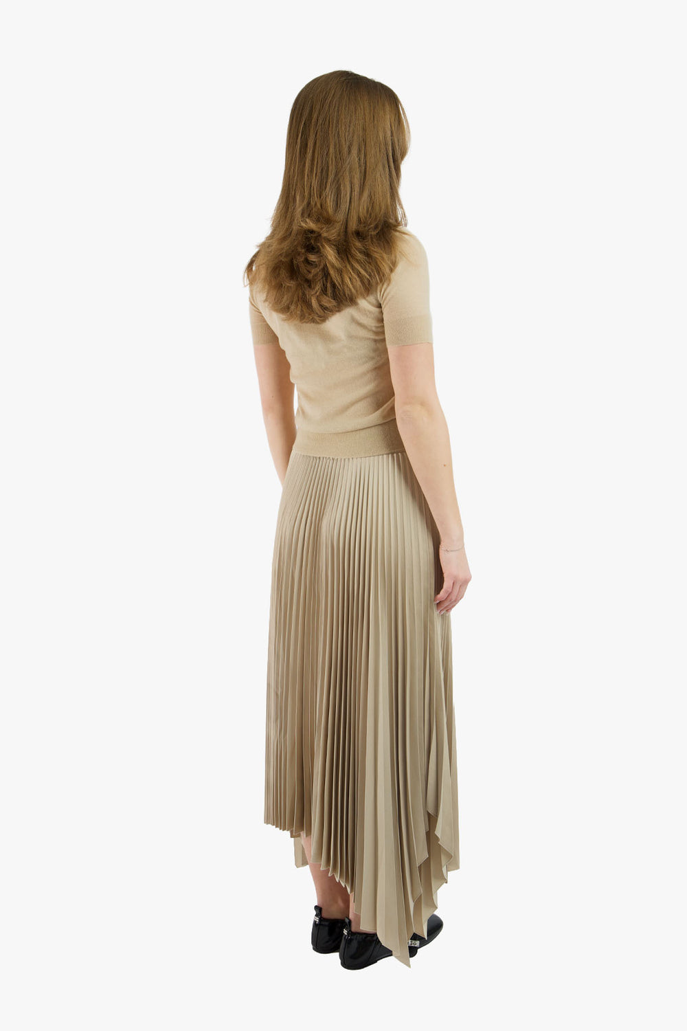 Ade Skirt Knit Weave Plisse