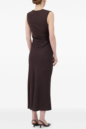 Roan sleeveless draped dress