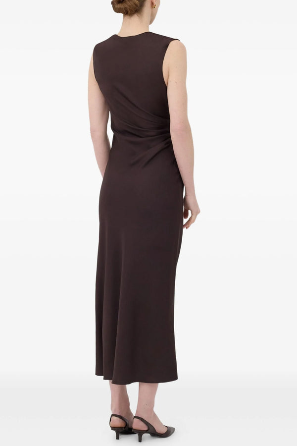 Roan sleeveless draped dress