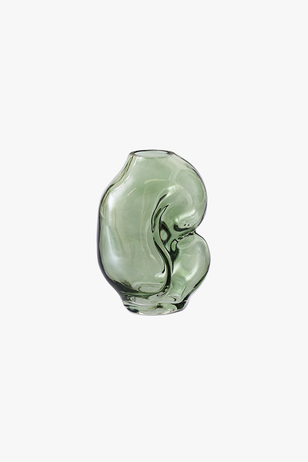 Gleam Glass Small Vase Olive