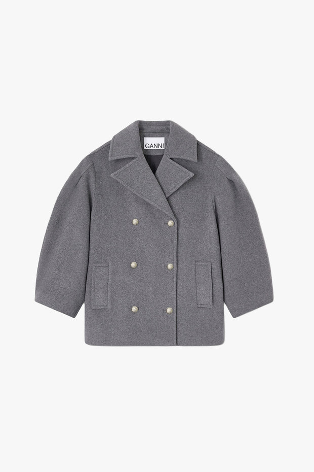 Peacoat Wool Midi Coat