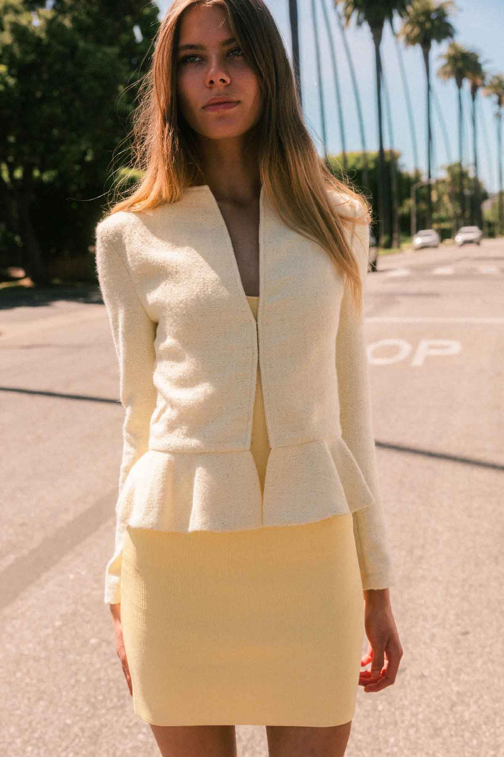 Tweed Peplum Jacket