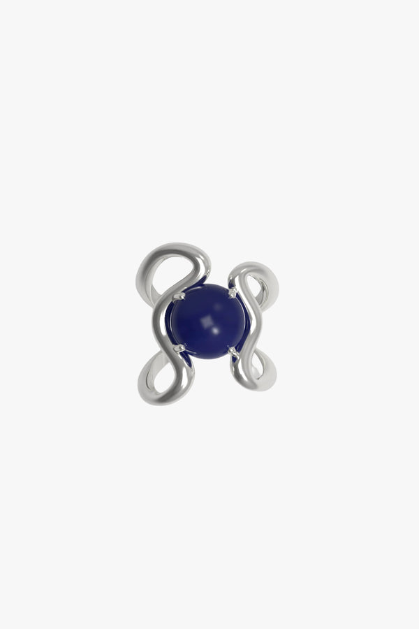 Reef ring Lapis Silver