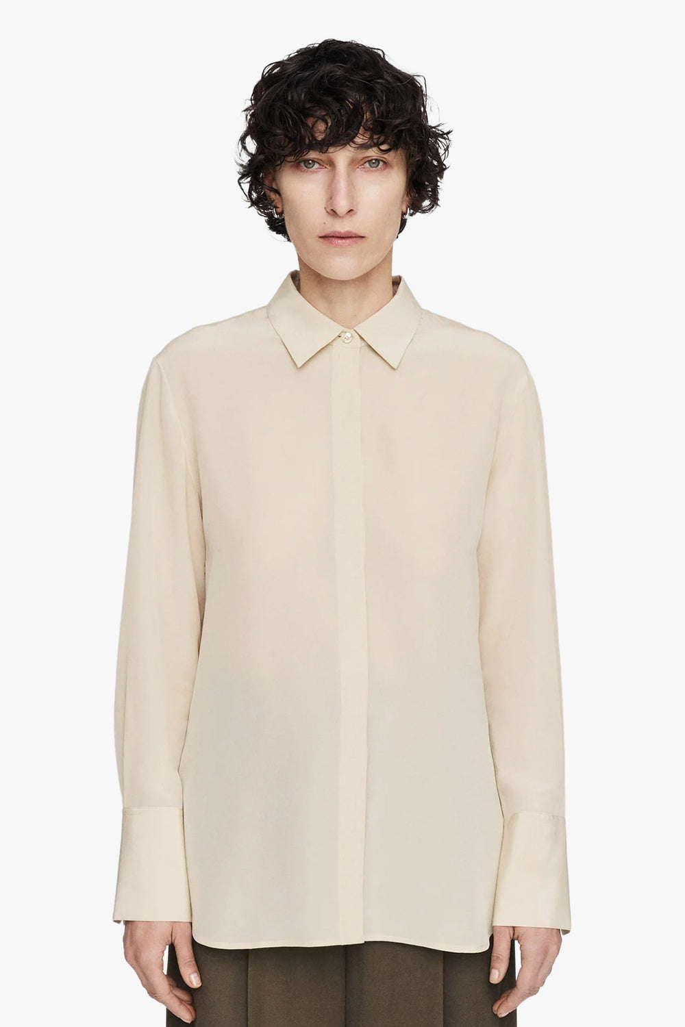 Bold Silk Crepe Blouse