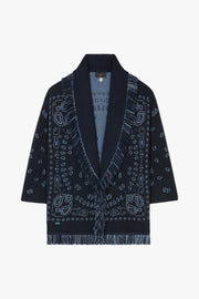 Bandana Jacquard Cardigan