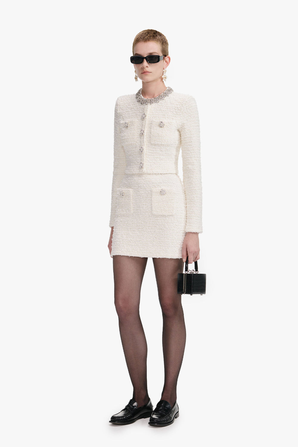 Textured knit cardigan