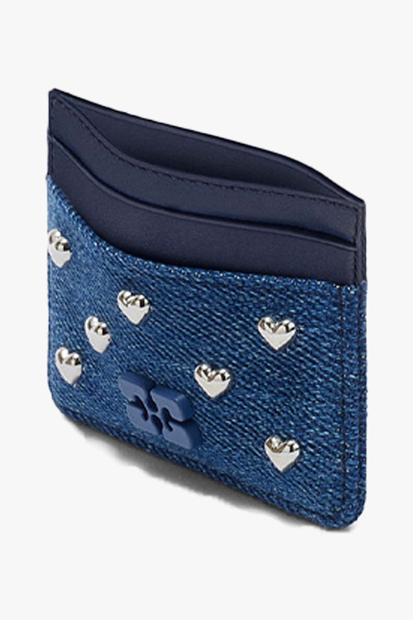 Card Holder Heart Studs