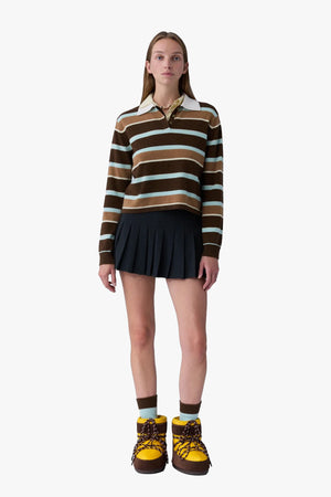 Cropped Stripe Rugby