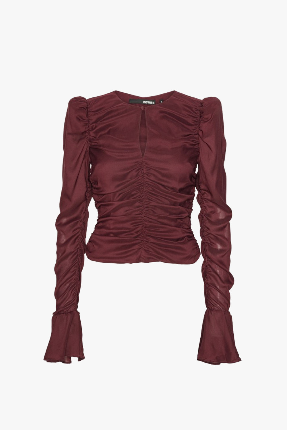 Chiffon Ruched Ls Top