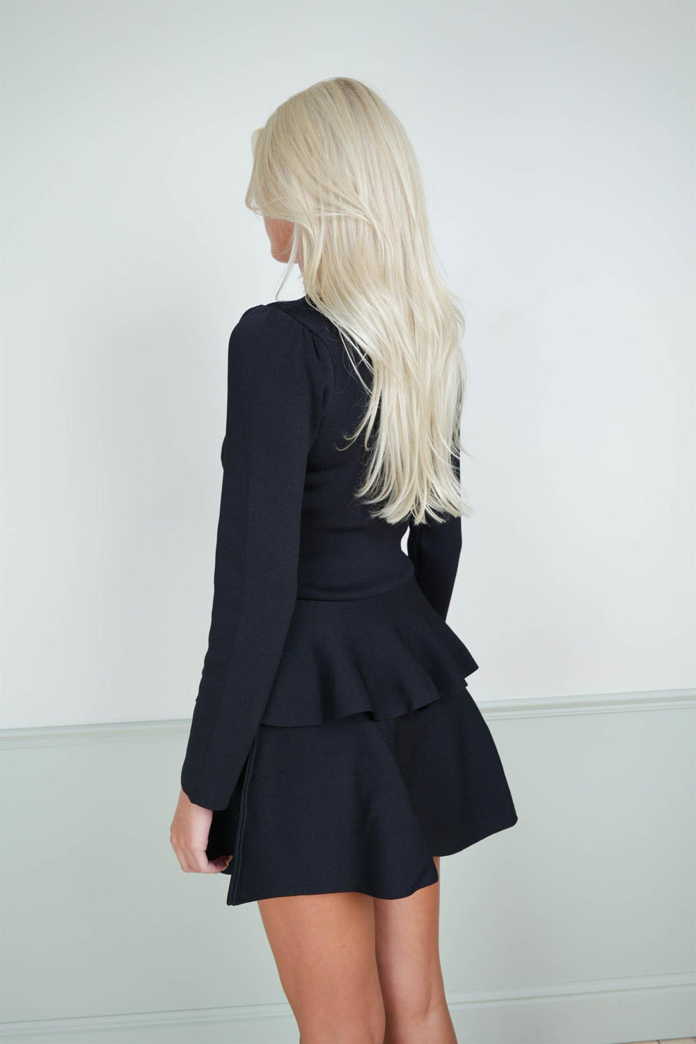 Scalloped Peplum Top