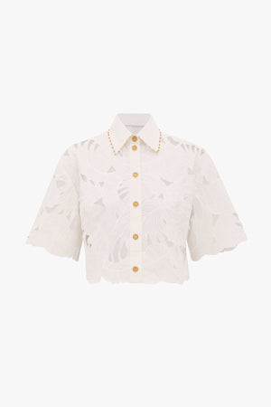 Mahon Embroidered Crop Shirt