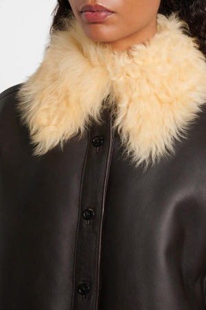 Shearling Leather Coat