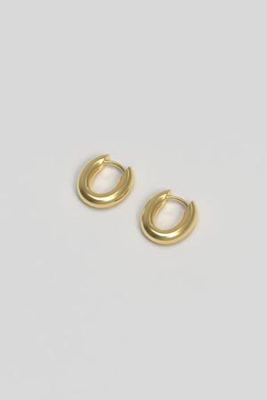 Chunky Hoop Tiny plated