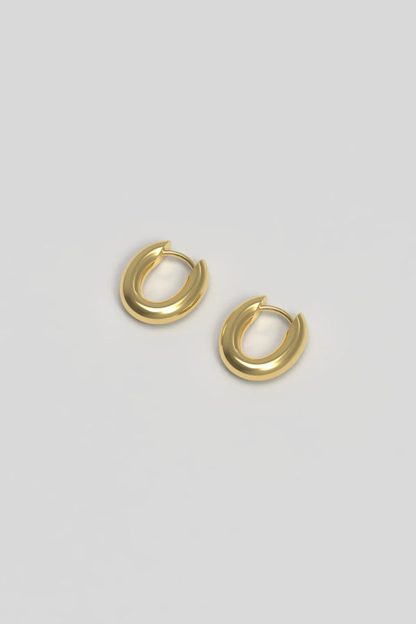 Chunky Hoop Tiny plated