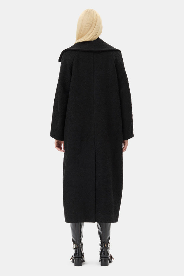 Textured Boucle Wool Coat