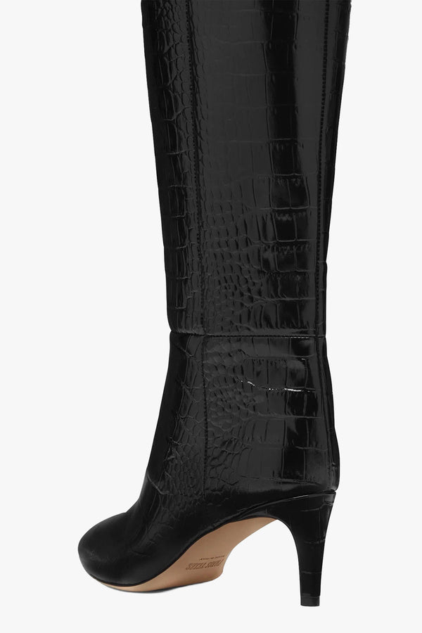 Embossed Croco Stiletto Boot 60