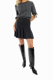 Cashmere Mix Mini Skirt