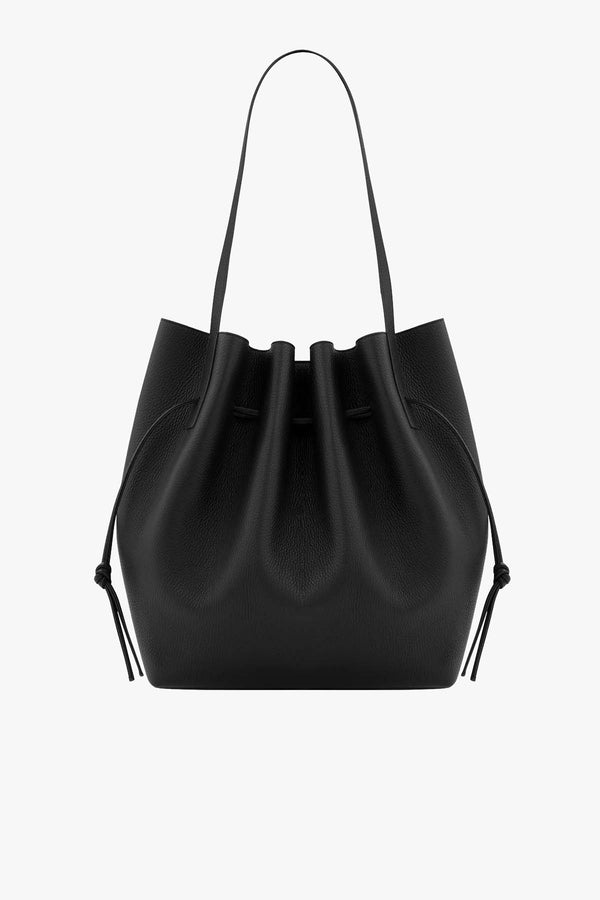 Scallop Tote Pebble Grain Leather