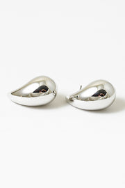 Chunky Big Silver tear drops