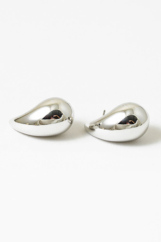 Chunky Big Silver tear drops