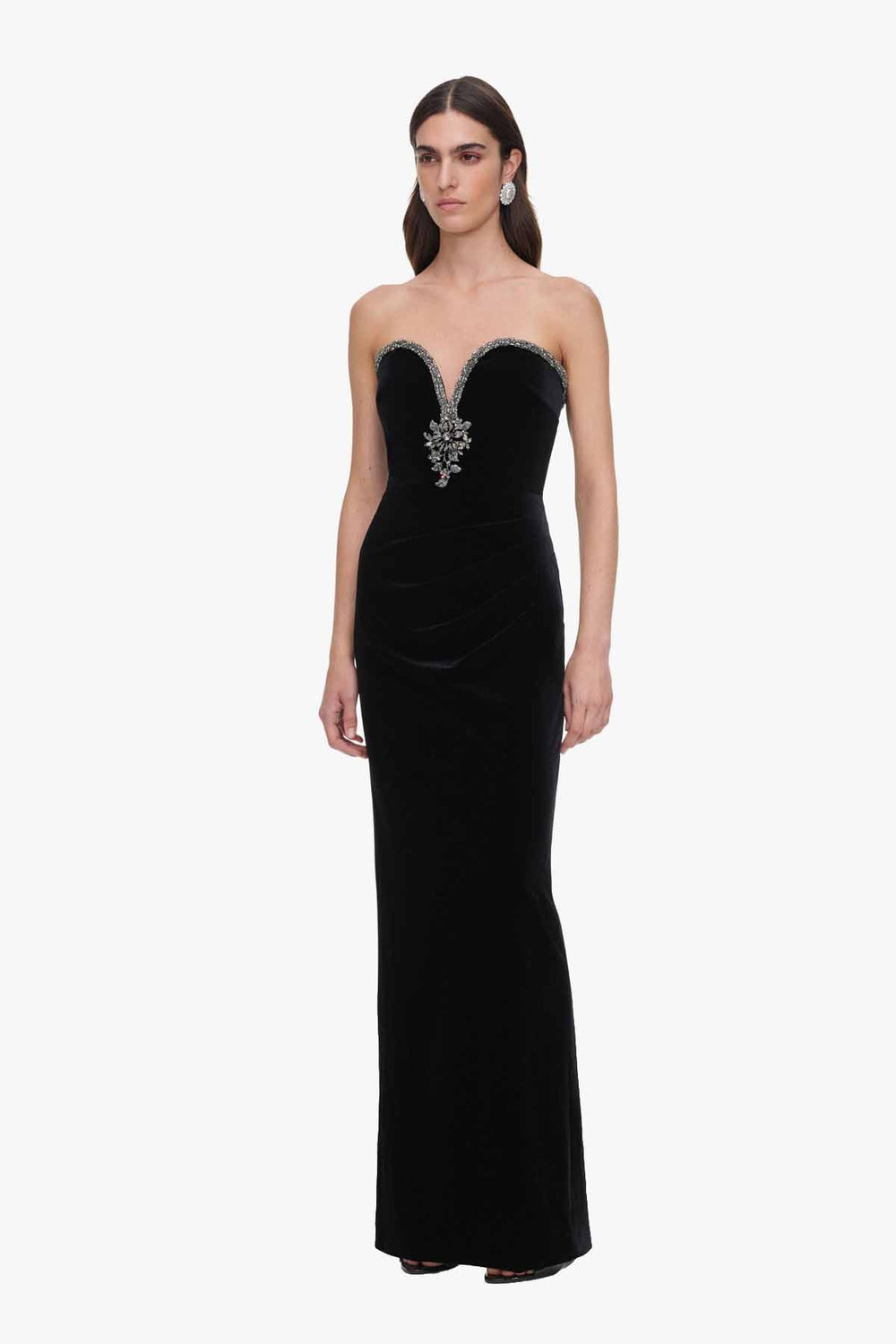Black Velvet Maxi Dress