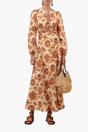 Aster Long Sleeve Midi Dress