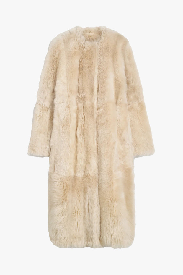 Silky Shearling Coat