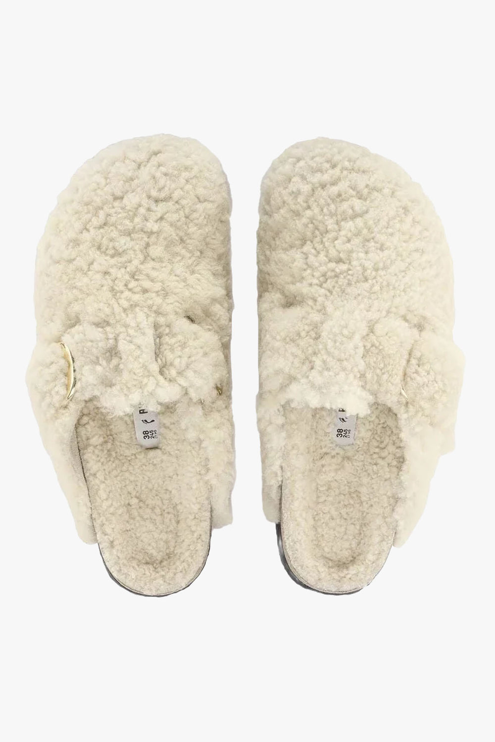 Boston Big Buckle Fur Eggshell