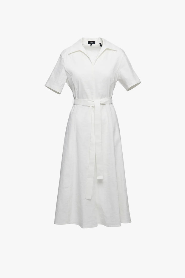Slit Dress White