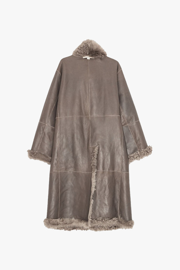 Long Hair Shearling Coat