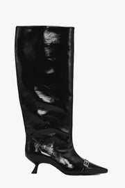 Eyelets Slouchy High Shaft Boots