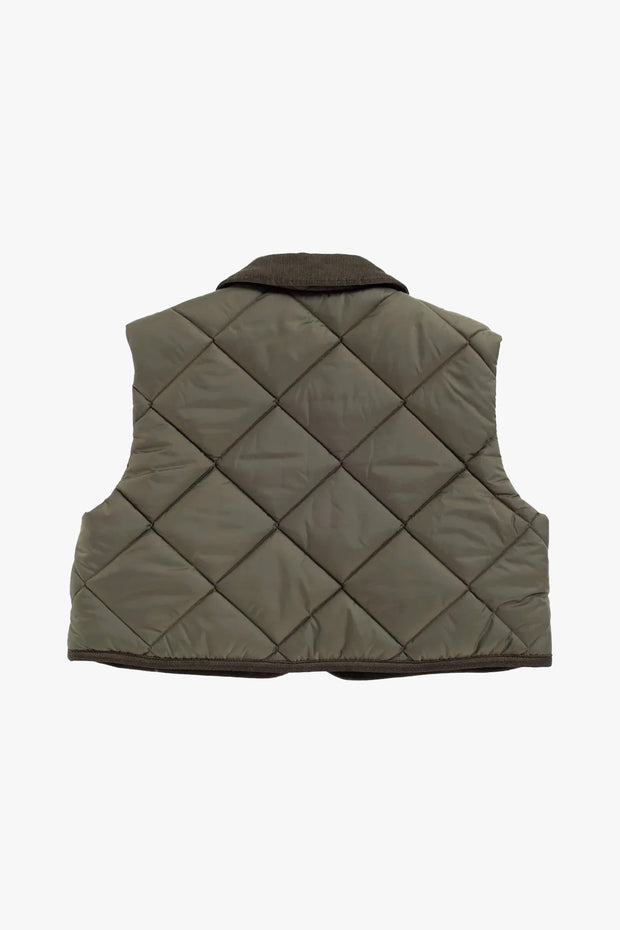 Big Quilt Cropped Raydon Vest